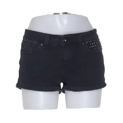 Denim shorts (Zwart) van Cubus Katoen, Elastaan