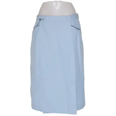 Kjol (Blå) från Johan Skoglund Polyester, Viskos, Ull