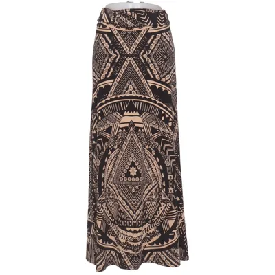 Maxi skirt (Black, Beige) from Phanuel Elastane, Polyester
