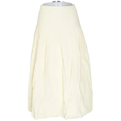 Maxi rok (Geel) van Zara Polyester, Polyurethaan