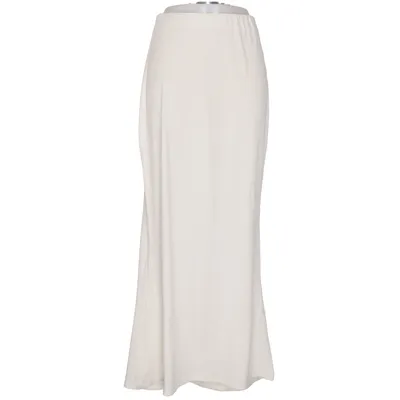Maxi skirt (Beige) from Bubbleroom Elastane, Recycled polyester