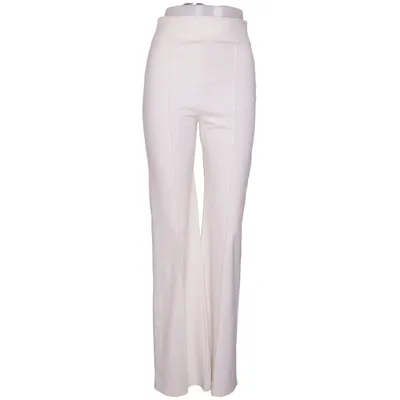 Pantalon patte d'éléphant (Blanc) de Boohoo Petite