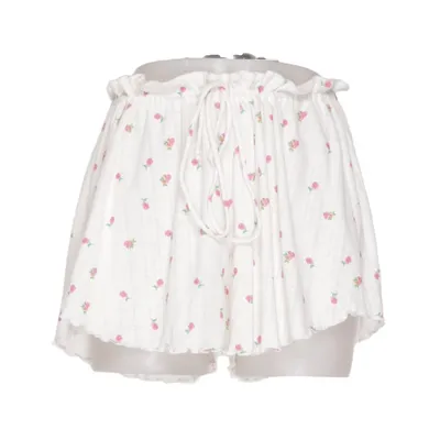 Pyjamashorts (Wit, Roze) van For Love & Lemons Polyester, Viscose