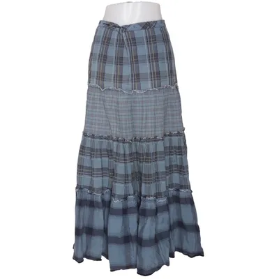 Maxi skirt (Blue, Gray) from Peruvian Connection Cotton