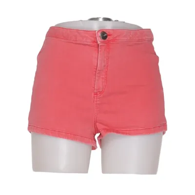 Short en jean (Rouge) de Topshop Moto Coton, Élasthane, Polyester