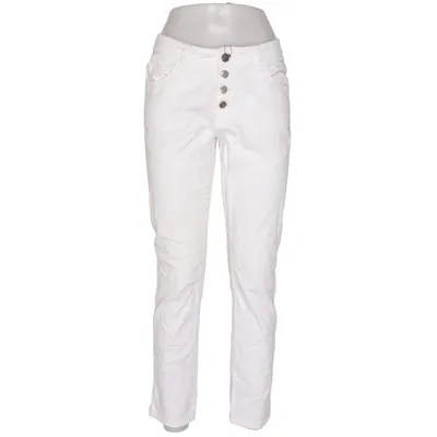 Jeans (Vit) från Isay Bomull, Elastan