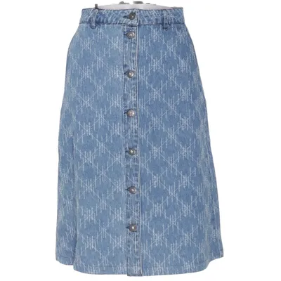 Denim skirt (Blue) from Ichi Cotton