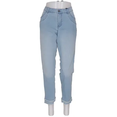 Jeans (Blå) fra Gina Laura Bomuld, Elastan, Polyester