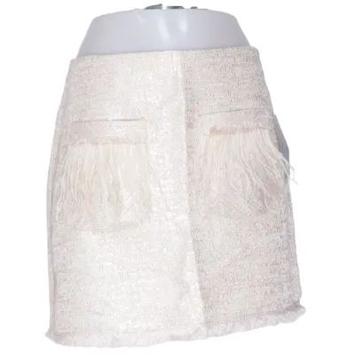 Skirt (Beige) from Zara Basic Collection Acrylic, Polyester
