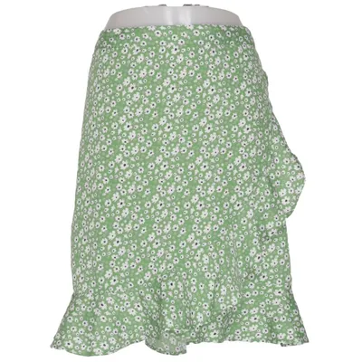 Jupe portefeuille (Vert, Blanc) de Seaside Polyester