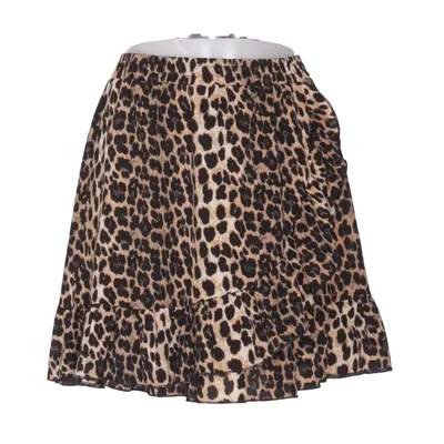Jupe (Leopard Ruffle Skirt) de Seven Sisters Polyester