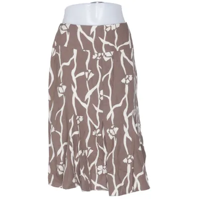 Skirt (Brown, White) from Belle Linen, Viscose