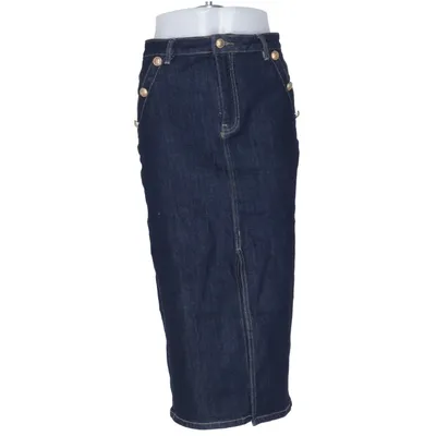 Denim skirt (Blue) from Lusso Cotton, Elastane, Polyester