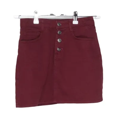 Jupe en jean (Rouge) de Pull & Bear Coton