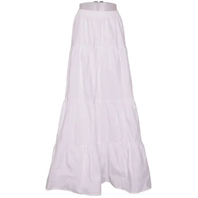 Maxi nederdel (Hvid) fra Boohoo Tall Bomuld