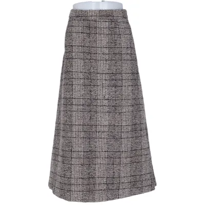 Kjol (Brun, Grå) från Aware by Vero Moda Återvunnen polyester, Ull