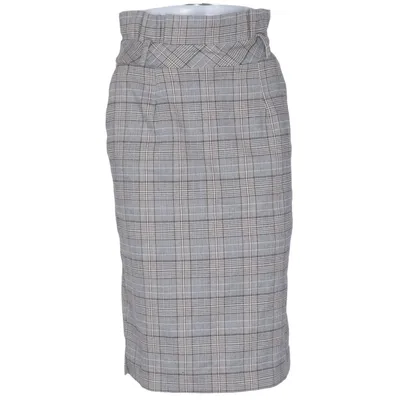 Jupe (Gris, Marron) de Reken Maar Élasthane, Polyester, Viscose