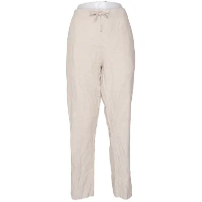 Pants (Beige) from Saks Fifth Avenue Linen, Viscose
