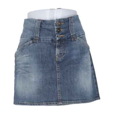Jupe en jean (Bleu) de Lindex Coton, Élasthane
