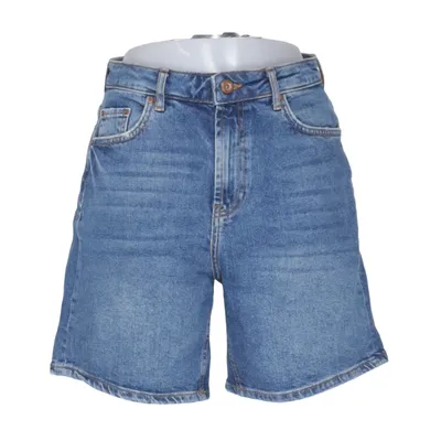 Denim shorts (Blauw) van Pieces Katoen, Elastaan