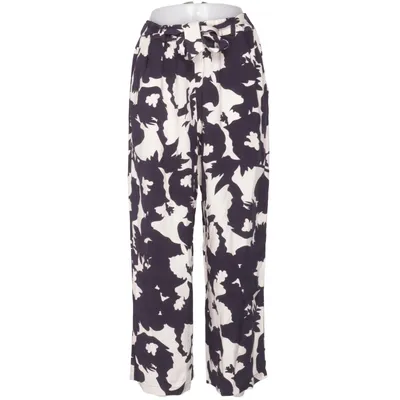 Broek (Blauw, Wit) van Comma Polyester, Viscose