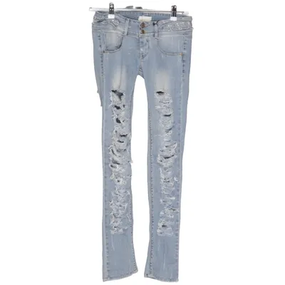 Jeans (Blå) från Met Bomull, Elastan
