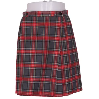 Jupe portefeuille (Gris, Rouge) de Canard Polyester, Viscose