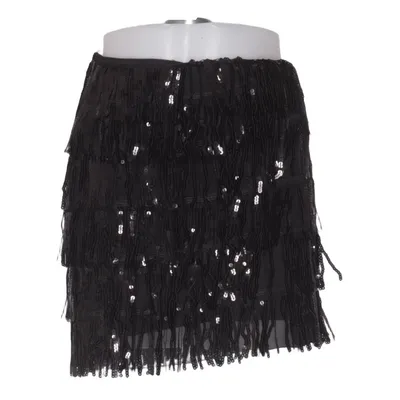 Nederdel (Sequin Fringe Skirt) fra Nelly Elastan, Polyester