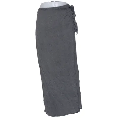 Slå om-nederdel (Sort, Hvid) fra SAND Basic Viscose