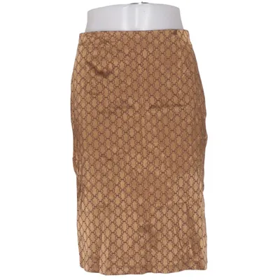 Rok (Beige, Bruin) van Hallhuber Trend Acetaat, Elastaan, Polyamide