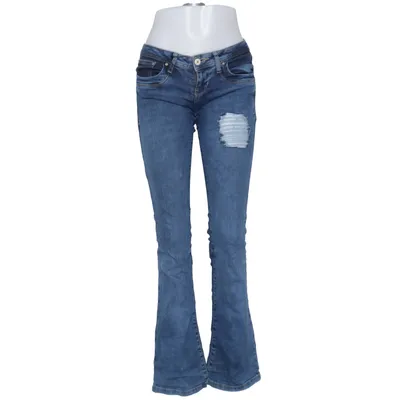 Jeans (Blå) fra LTB Bomuld, Elastan, Læder