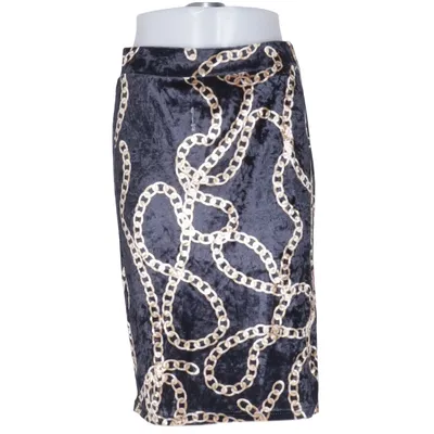 Rok (Zwart, Goud) van Emery Rose Elastaan, Polyester