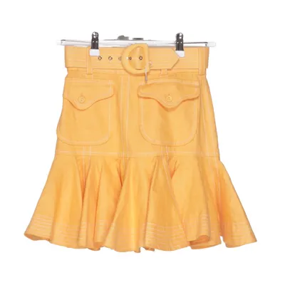 Kjol (Gul) från Zimmermann Bomull, Linne