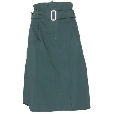 Rok (Groen) van Weekend MaxMara Katoen