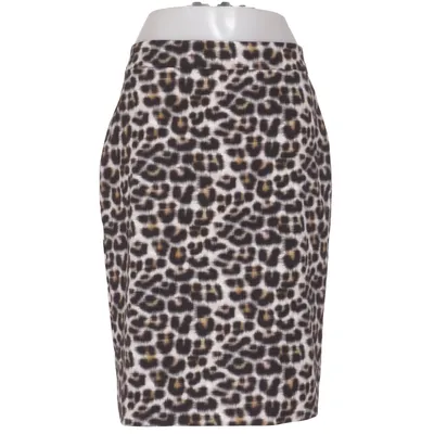 Jupe (Noir, Blanc, Marron) de Ann Taylor Coton, Élasthane, Polyester, Soie