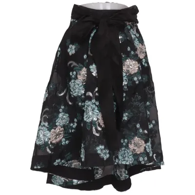 Rok (Zwart, Meerkleurig) van Custommade Polyamide, Polyester, Zijde, Viscose