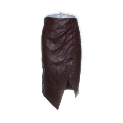 Leather skirt (Brown) from Topshop Cotton, Polyester, Polyurethane
