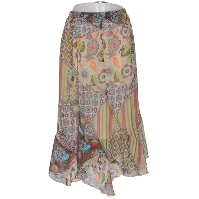 Kjol (Brun, Flerfärgad) från Die Lingener Polyester