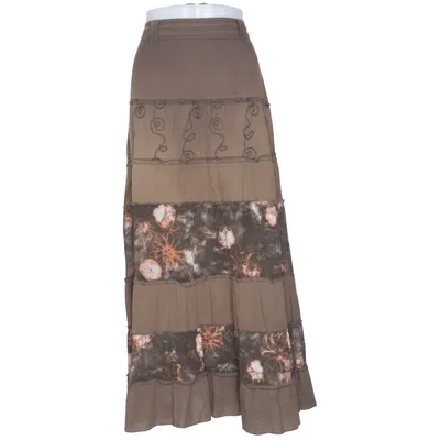 Maxi nederdel (Brun, Flerfarvet) fra Taifun Collection