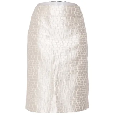 Nederdel (Beige) fra Oui Collection Polyester, Viscose