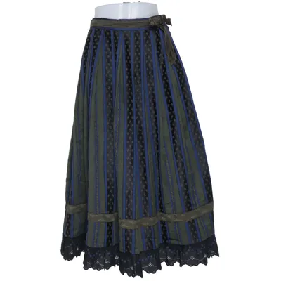 Långkjol (Grön, Blå, Svart) från Helene Straßer Polyester, Silke