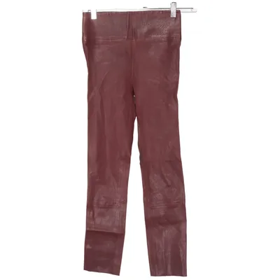 Leather pants (Brown) from Spell Elastane, Leather