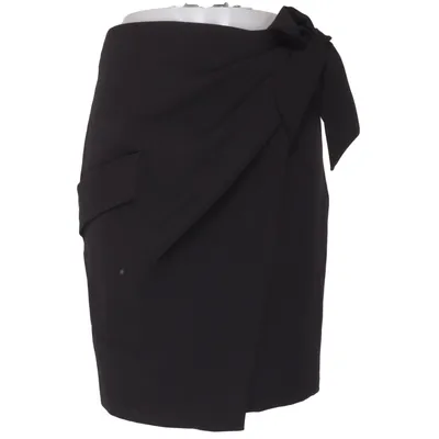 Wrap skirt (Black) from Closet London Elastane, Polyester