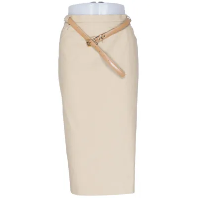 Kjol (Beige) från Stretch Bomull, Elastan, Polyester