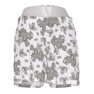 Short de pyjama (Blanc, Vert) de Damella Bambou