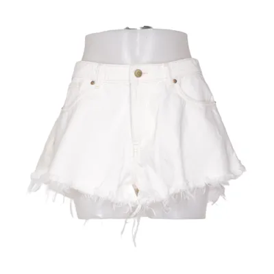 Denim shorts (White) from Divided by H&M Cotton