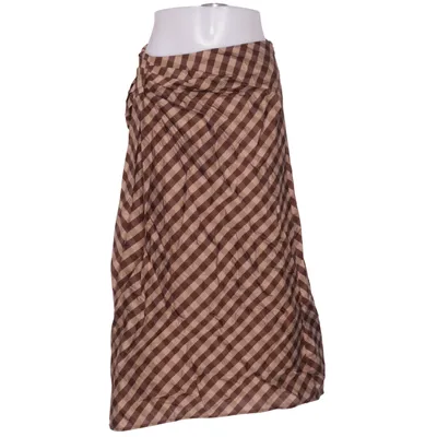 Slå om-nederdel (Brun, Beige) fra Mango Lyocell, Polyamid, Viscose
