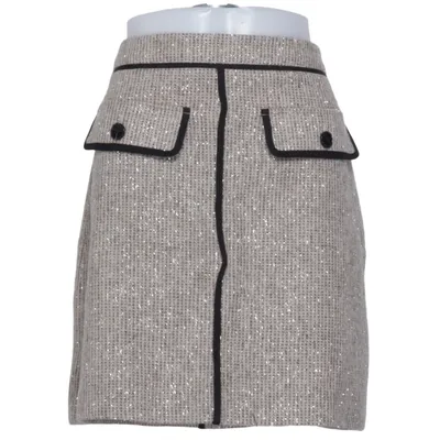 Skirt (Beige, Black) from Bruuns Bazaar Polyester, Viscose, Wool
