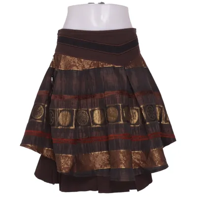 Skirt (Brown, Gold) from Mind