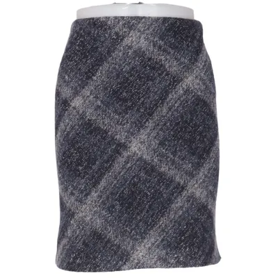 Jupe (Bleu, Gris) de Oui Acrylique, Coton, Polyester, Laine